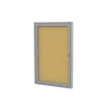 Bulletin*Ghent Cork Enclosed Bulletin Board, Aluminum Frame, 3'H x 2'W (PA13624K)
