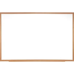 Dry Erase*Ghent Non-Magnetic Dry-Erase Whiteboard, Wood Frame, 18" x 24" (GH-M2W181)