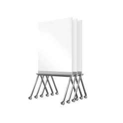 Dry Erase*Ghent Roam Laminate Dry-Erase Whiteboard, Aluminum Frame, 4' x 3' (RM36SAWHN)