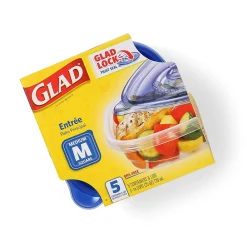 Glad Home Collection Containers, 25 Oz., 5/Pack (79067)