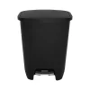 Plastic Step Trash Can, 20-Gallon, Black (GLD-74230-1)<Glad Outlet