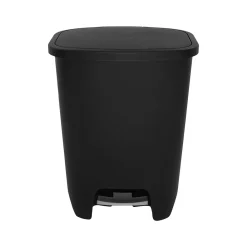 Plastic Step Trash Can, 20-Gallon, Black (GLD-74230-1)<Glad Outlet