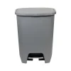 Plastic Step Trash Can, 20-Gallon, Gray (GLD-74231-1)<Glad Best