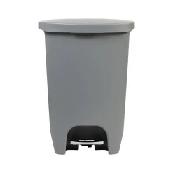 Plastic Step Trash Can, 13-Gallon, Gray (GLD-74131-1)<Glad Discount