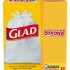 Quick-Tie Tall 13 Gallon Kitchen Trash Bags, 80/Box (60034)<Glad Discount