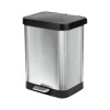 Step Trash Can, 13-Gallon, Stainless Steel (GLD-74506)<Glad Outlet