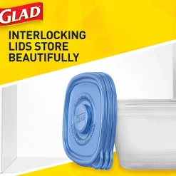 Glad ® To Go Lunch Containers, 32 Oz., 4/Pack (78404)
