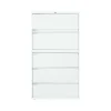 File Cabinets*Global 9300 Plus Series 5-Drawer Lateral File Cabinet, Locking, Letter/Legal, Designer White, 36" (TD9336P5F1HDWT)