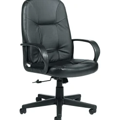 Office Chairs*Global Arno Leather Executive High-Back Chair, Black (4003BK450550)