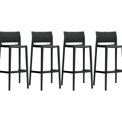 Folding & Stacking*Global Bakhita Plastic Banquet/Reception Chair, Char 4/Carton (6754CHA)