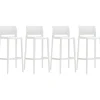 Folding & Stacking*Global Bakhita Plastic Banquet/Reception Chair, Milk 4/Carton (6754MLK)