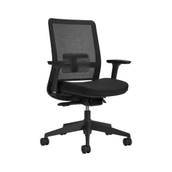 Office Chairs*Global Factor Mesh Back Fabric Task Chair, Black (55418BKFU85)