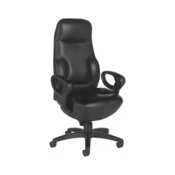 Office Chairs*Global Leather Executive Chair, Black (2424-18BK-PD03)