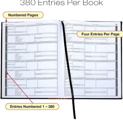 Accounting & Record Journals*Global Printed Products Notary Public Record Book, 8.5