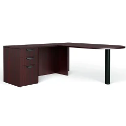 Office Desks*Global Superior BUNDLE11 Workstation, Mahogany