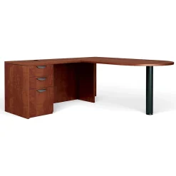 Office Desks*Global Superior BUNDLE11 Workstation, Dark Cherry