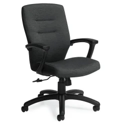Office Chairs*Global Synopsis Urban Fabric Medium Back Tilter Chair, Gravel Road