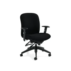 Office Chairs*Global Truform Fabric Computer and Desk Chair, Black (QSTS54513BKQL10)
