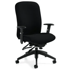 Office Chairs*Global Truform Urban Fabric Heavy Duty High Back Multi-Tilter Chair, Sandcastle