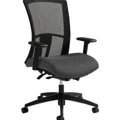 Office Chairs*Global Vion Mesh High Back Weight Sensing Synchro - Tilter Task Back, Granite Rock (6321-8-UR20)