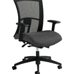 Office Chairs*Global Vion Mesh Mid-Back Weight Sensing Synchro - Tilter Task Chair, Granite Rock (6322-8-UR20)