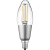 Globe Electric B11-Shape E12-Base Wi-Fi Tunable Edison-Style 40-Watt-Replacement Smart Candelabra LED Bulb, White (34918)