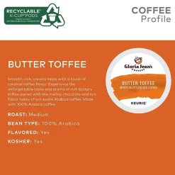 Gloria Jean's Coffees Gloria Jean's Butter Toffee Coffee Keurig® K-Cup® Pods, Medium Roast, 24/Box (60051-012)