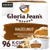 Gloria Jean's Coffees Hazelnut Coffee, Keurig K-Cup Pod, Medium Roast, 96/Carton (60051-052CT)