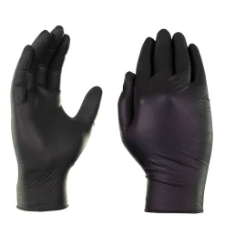 GPNB Nitrile Industrial Grade Gloves, Medium, Black, 100/Box (GPNB44100)<GloveWorks Best
