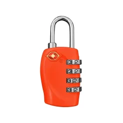 Travergo 4-Digit Combination Lock, Red (TR1140RD)<Go Green Power Discount