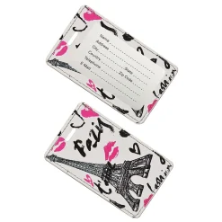 Travergo Eiffel Tower Luggage Tag, White (TR1278)<Go Green Power Clearance