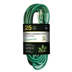 GoGreen Power 16/3 25' Heavy Duty Extension Cord (GG-13725GN)