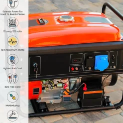 GoGreen Power 100' Indoor/Outdoor Extension Cord, 12 AWG, Orange (GG-14000)