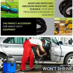 GoGreen Power 100' Indoor/Outdoor Extension Cord, 14 AWG, Black (GG-13800BK)