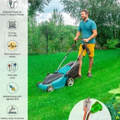 GoGreen Power 25' Indoor/Outdoor Extension Cord, 16 AWG, Orange (GG-13725)