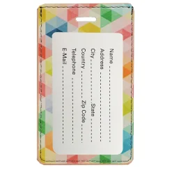 Travergo Mosaic Luggage Tag, Multicolored (TR1282)<GoGreen Power Clearance