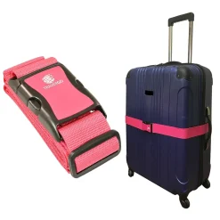 Travergo Nylon Luggage Strap, Pink (TR1200PK)<GoGreen Power New
