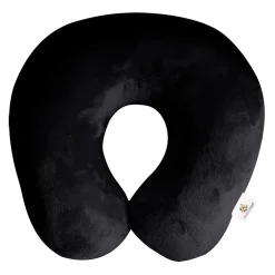 Travergo Polyester Travel Pillow, Black (TR1020BK)<GoGreen Power Online