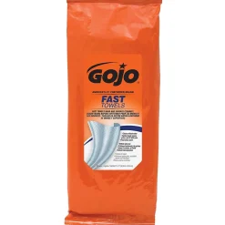 Fast Towels Hand-Cleaning Towels Resealable Packet, Orange Scent, 60 Wipes, 6/Carton (6285-06)<GOJO Clearance