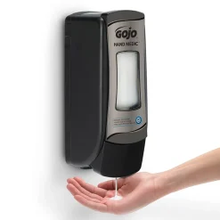 HAND MEDIC ADX-7 Wall Mounted Hand Soap Dispenser, Black/Chrome, 6/Carton (8782-06)<GOJO Best