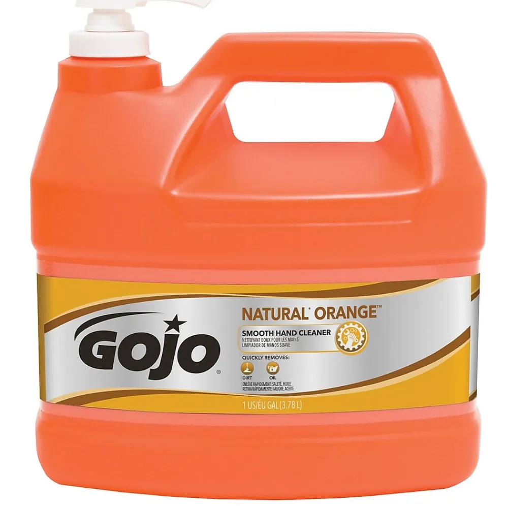 Natural Orange Liquid Hand Soap, Orange Citrus Scent, 128 oz. (0945-04)<GOJO Outlet