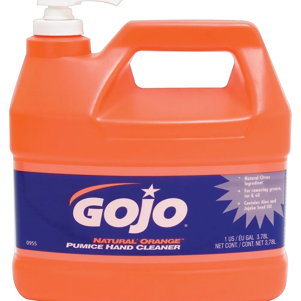 Natural Orange Liquid Hand Soap, Orange Citrus Scent, 128 oz. (0955-04)<GOJO Best