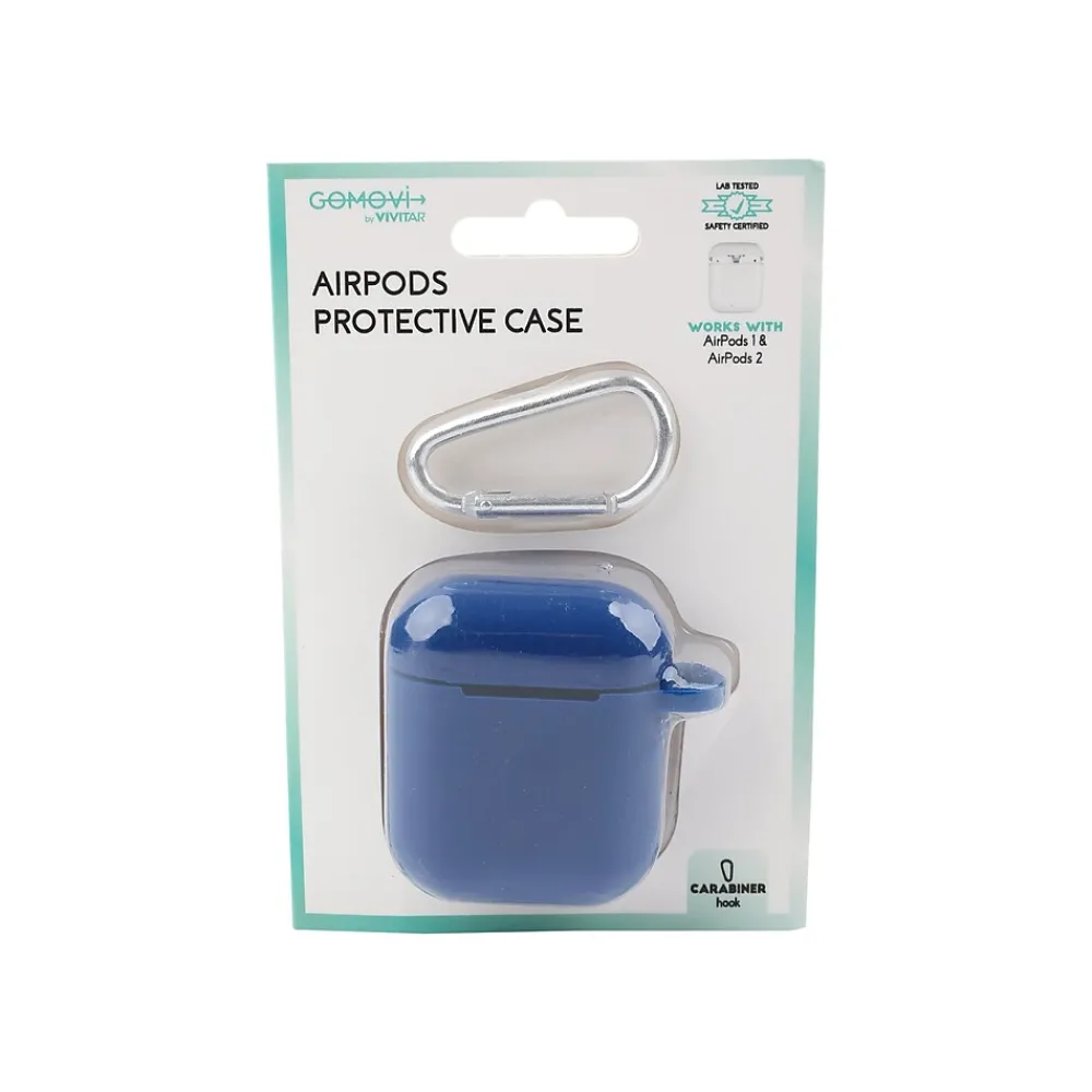 Protective Case for AirPods, Blue (MOV80020AST3524)<GOMOVI by Vivitar Clearance
