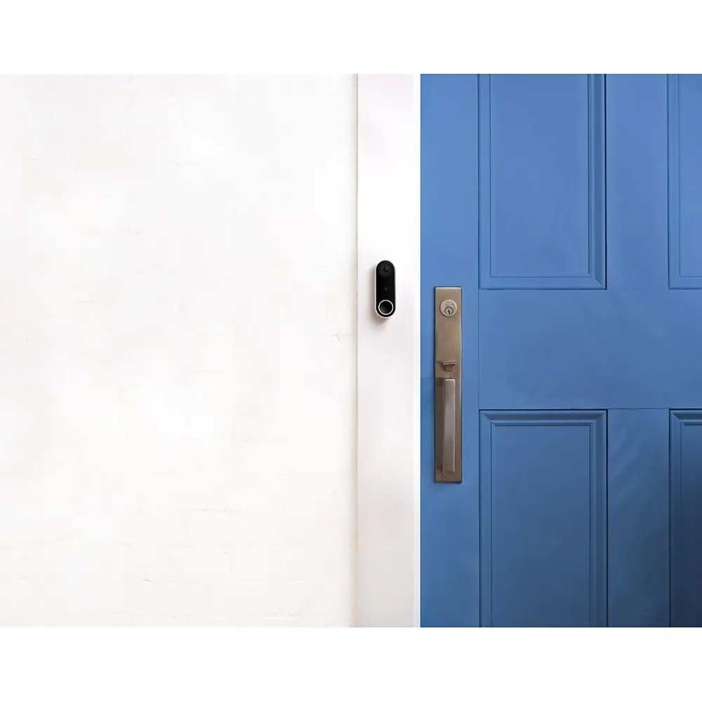 Google Nest Hello WiFi Wired Smart Video Doorbell, Black (5085916)