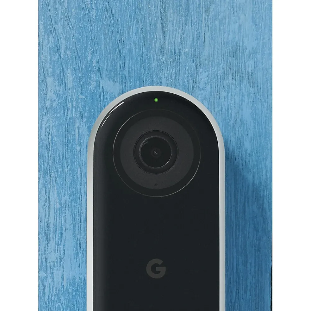 Google Nest Hello WiFi Wired Smart Video Doorbell, Black (5085916)