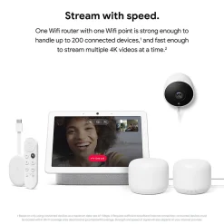 Hot Google Nest 2nd Gen AC Dual Band WiFi Router and Extender, Snow (GA00822-US)