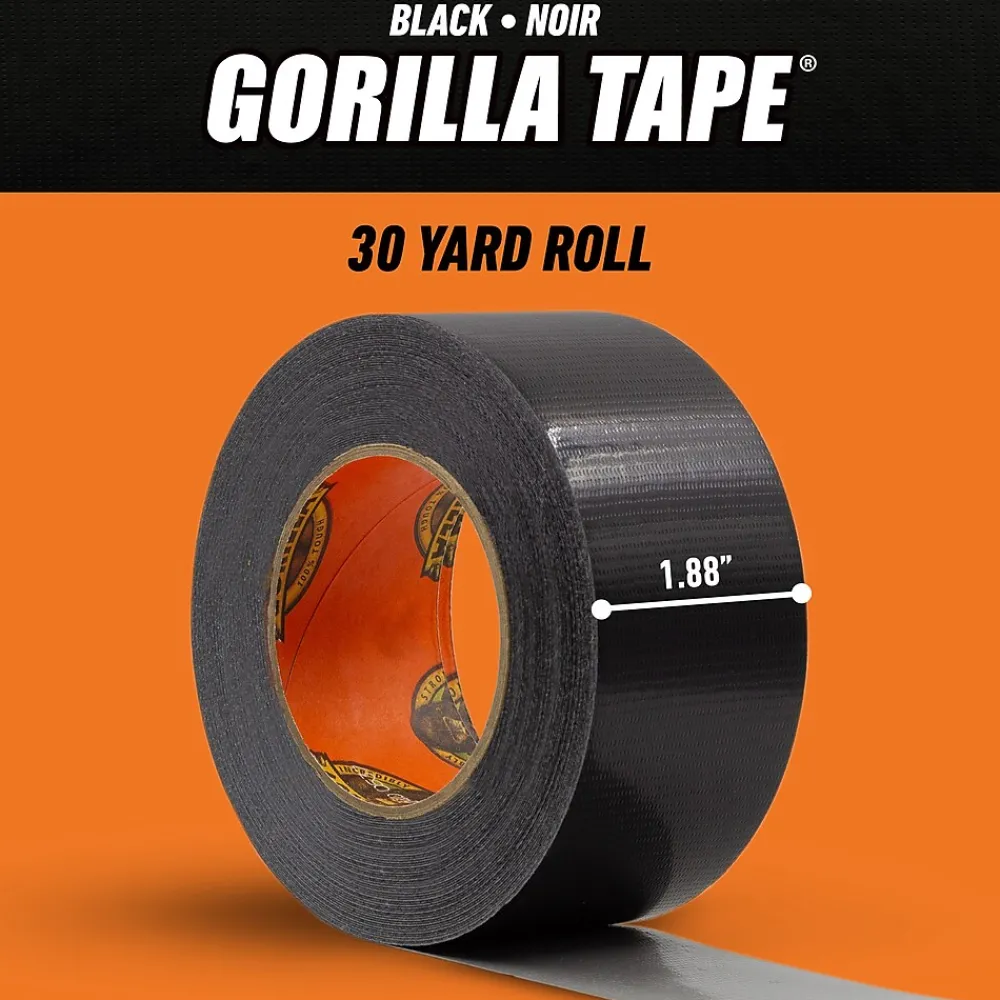 Outlet Gorilla Duct Tape, 1.88" x 30 yds., Black (105629)