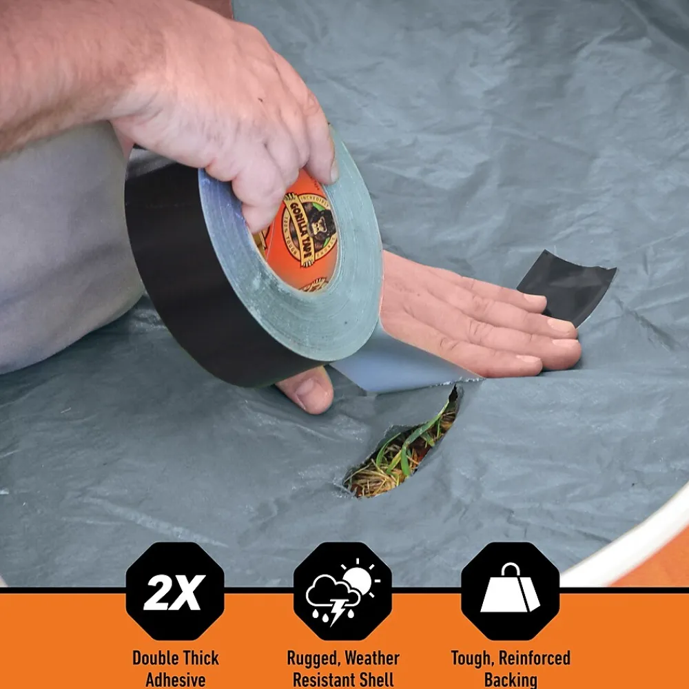 Outlet Gorilla Duct Tape, 1.88" x 30 yds., Black (105629)