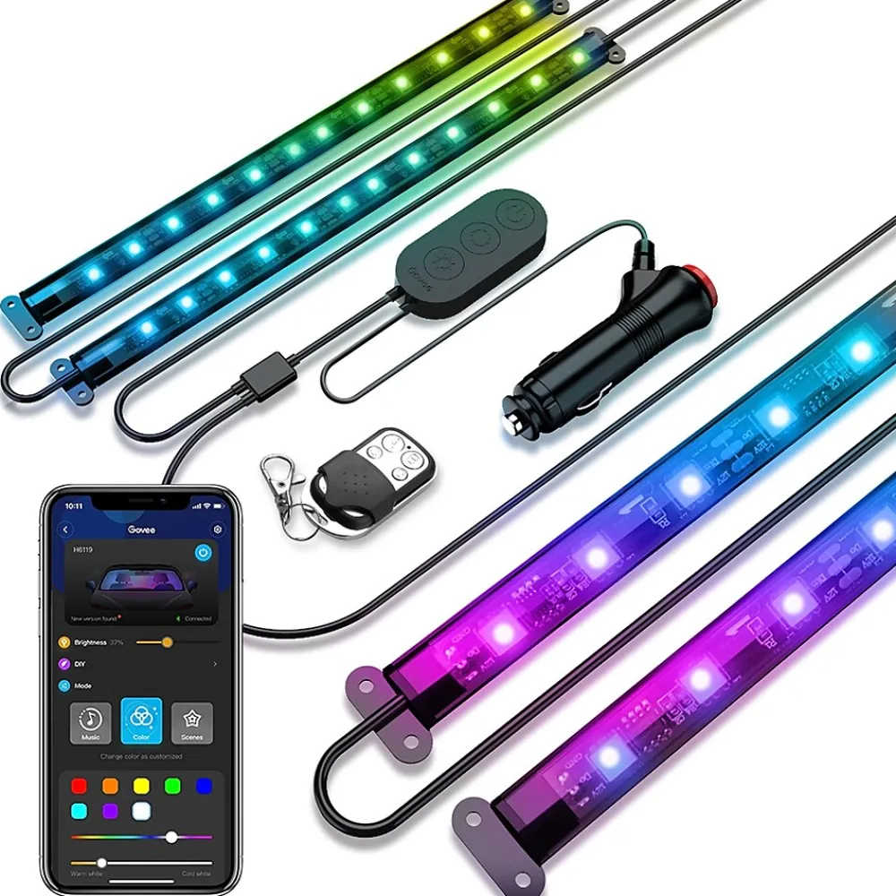 Govee RGBIC Multicolor LED Interior Car Lights (H6119AA1)