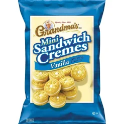 Grandma's Mini Vanilla Creme Cookies, 3.71 oz, 24/Carton (45095)